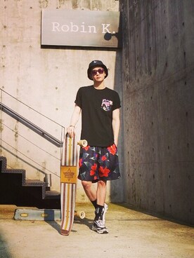 「SKECHERS（スケッチャーズ）のアイテム」を使った、an.s.yさん（メンズ・181cm）の夏コーディネート
