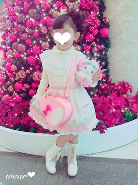 「アイテム（ブーツ）」を使った、ぽよいちごさん（キッズ・110cm）の秋コーディネート