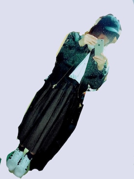 「KBF（ケイビーエフ）のアイテム（MA-1）」を使った、yuki✳︎さん（レディース・154cm）の春コーディネート
