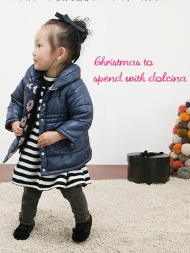 「ハイネックトップス」｜dolcinaさん（キッズ・120cm）の秋コーディネート