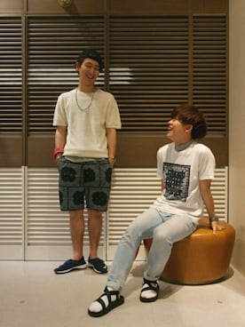 「RAGEBLUE（レイジブルー）のアイテム（アクセサリー）」を使った、うえぴさん（メンズ・178cm）の春コーディネート