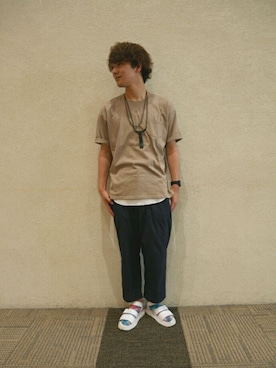 「アイテム（タンクトップ）」を使った、うえぴさん（メンズ・178cm・10代）の夏コーディネート