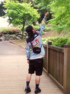 「thenorthface」｜「アイテム（その他アウター）」を使った、suprememikkyさん（メンズ・168cm）の春コーディネート