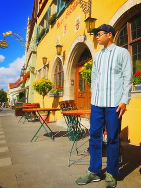「ドイツ」｜1303⇨703さん（メンズ・182cm）の秋コーディネート