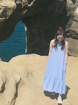 「hotsummer」｜Tiffany kuさん（レディース・161cm）の夏コーディネート