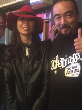 「LIVE」｜「アイテム（ライダースジャケット）」を使った、RINさん（レディース・169cm）の春コーディネート