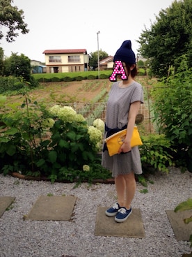 「ペット」｜「アイテム（その他）」を使った、moccoaさん（レディース・156cm）の夏コーディネート