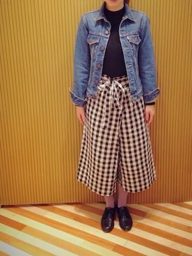 「homeworking（ホームワーキング）のアイテム」を使った、moccoaさん（レディース・156cm）の秋コーディネート
