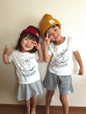 HINAHIMAさん（キッズ・100cm）の秋コーディネート