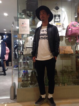 「L.H.P（エルエイチピー）のアイテム（スニーカー）」を使った、LHP池袋スタッフ４さん（メンズ・170cm）の秋コーディネート