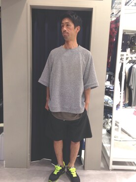 「L.H.P（エルエイチピー）のアイテム（スラックス）」を使った、LHP池袋スタッフ４さん（メンズ・170cm）の夏コーディネート