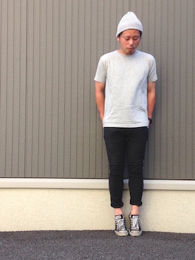 「JOURNAL STANDARD relume（ジャーナルスタンダード　レリューム）のアイテム（ニットキャップ/ビーニー）」を使った、ShiNichiさん（メンズ・173cm）の夏コーディネート