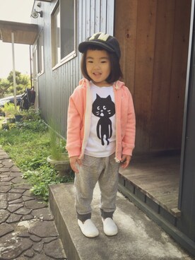 yusyu☺︎︎✩︎さん（キッズ・90cm）の春コーディネート