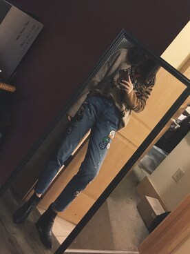 「Acne Studios（アクネストゥディオズ）のアイテム（ブーティ）」を使った、Ālexさん（レディース・178cm）の秋コーディネート