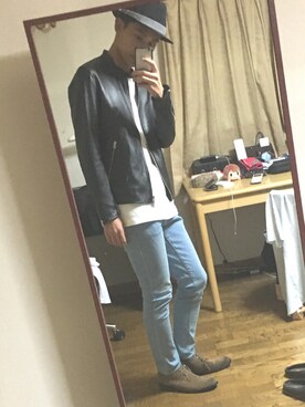 有紀さん（メンズ・180cm）の秋コーディネート