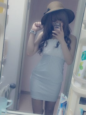 「プール」｜めろでぃ❁さん（レディース・163cm・10代）の夏コーディネート