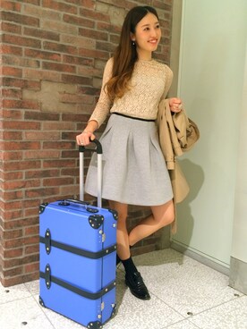 「ボンディング」｜「アイテム（トレンチコート）」を使った、kiji*さん（レディース・162cm）の春コーディネート