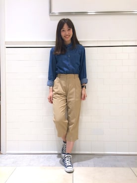 「ガウチョパンツ」｜kiji*さん（レディース・162cm）の夏コーディネート