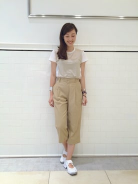 「tricot COMME des GARCONS（トリココムデギャルソン）のアイテム」を使った、kiji*さん（レディース・162cm）の夏コーディネート