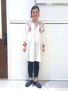 「ISABEL MARANT（イザベルマラン）のアイテム（ワンピース/ドレス）」を使った、kiji*さん（レディース・162cm）の秋コーディネート