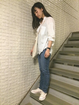 「HERMES（エルメス）のアイテム（バッグ）」を使った、kiji*さん（レディース・162cm）の夏コーディネート