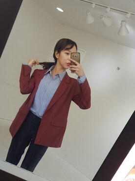 「STYLE」｜「アイテム（ナイロンジャケット）」を使った、withmsさん（レディース・165cm）の春コーディネート