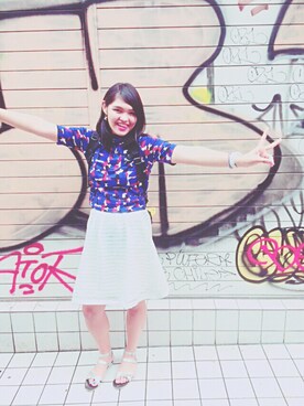 「MONKI」｜NAMIEさん（レディース・172cm）の夏コーディネート