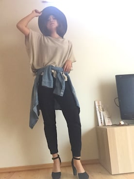 「グレーハット」｜れいちぇるさん（レディース・157cm）の秋コーディネート