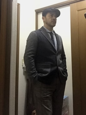 「COACH」｜「アイテム（ハンチング/ベレー帽）」を使った、johnさん（メンズ・173cm）の秋コーディネート