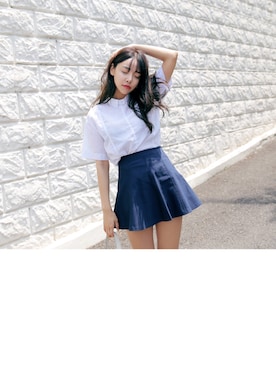 「STYLENANDA」｜히나さん（レディース・157cm）の夏コーディネート