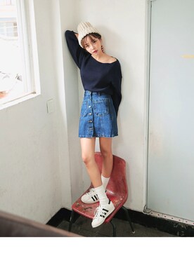 「STYLENANDA」｜히나さん（レディース・157cm）の冬コーディネート
