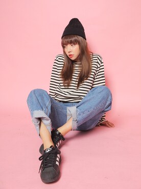 「STYLENANDA」｜히나さん（レディース・157cm）の冬コーディネート