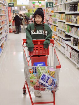 「STYLENANDA」｜히나さん（レディース・157cm）の冬コーディネート