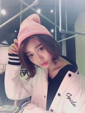 「CYCLE（サイクル）のアイテム」を使った、Melanie Chengさん（レディース・167cm）の秋コーディネート
