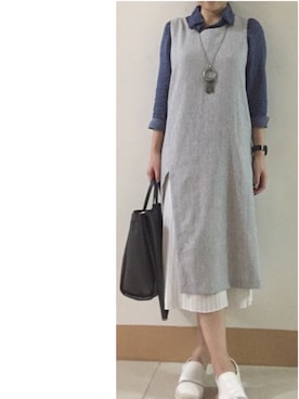 「mooncat（mooncat）のアイテム（ワンピース/ドレス）」を使った、Starfishさん（レディース・156cm）の春コーディネート