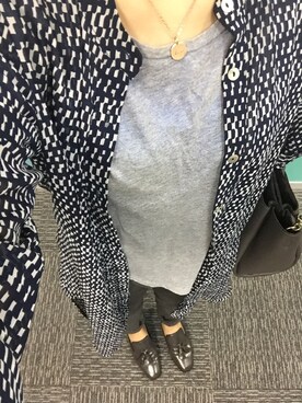 「business casual」｜「アイテム（Tシャツ/カットソー）」を使った、Starfishさん（レディース・156cm）の春コーディネート