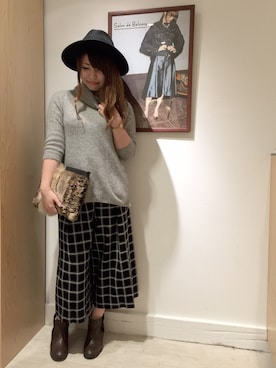 「ファークラッチ」｜koizumiさん（レディース・156cm）の秋コーディネート