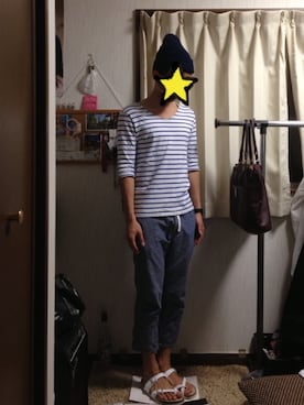 「EDIFICE（エディフィス）のアイテム（ニットキャップ/ビーニー）」を使った、しんくさん（メンズ・167cm）の秋コーディネート