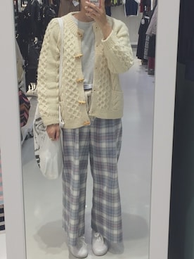 「Have a good time（ハバグッタイム）のアイテム（財布/小物）」を使った、るみさん（レディース・164cm）の秋コーディネート
