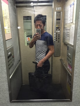 「Marc by Marc Jacobs（マークバイマークジェイコブス）のアイテム（トートバッグ）」を使った、　　　　　　　　　　　さささん（メンズ・175cm）の秋コーディネート