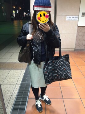 「stradivarius（ストラディバリウス）のアイテム（ブルゾン）」を使った、なつみんさん（レディース・149cm）の秋コーディネート