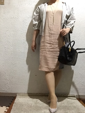 「シャーベットカラー」｜「アイテム（ワンピース/ドレス）」を使った、なつみんさん（レディース・149cm）の春コーディネート