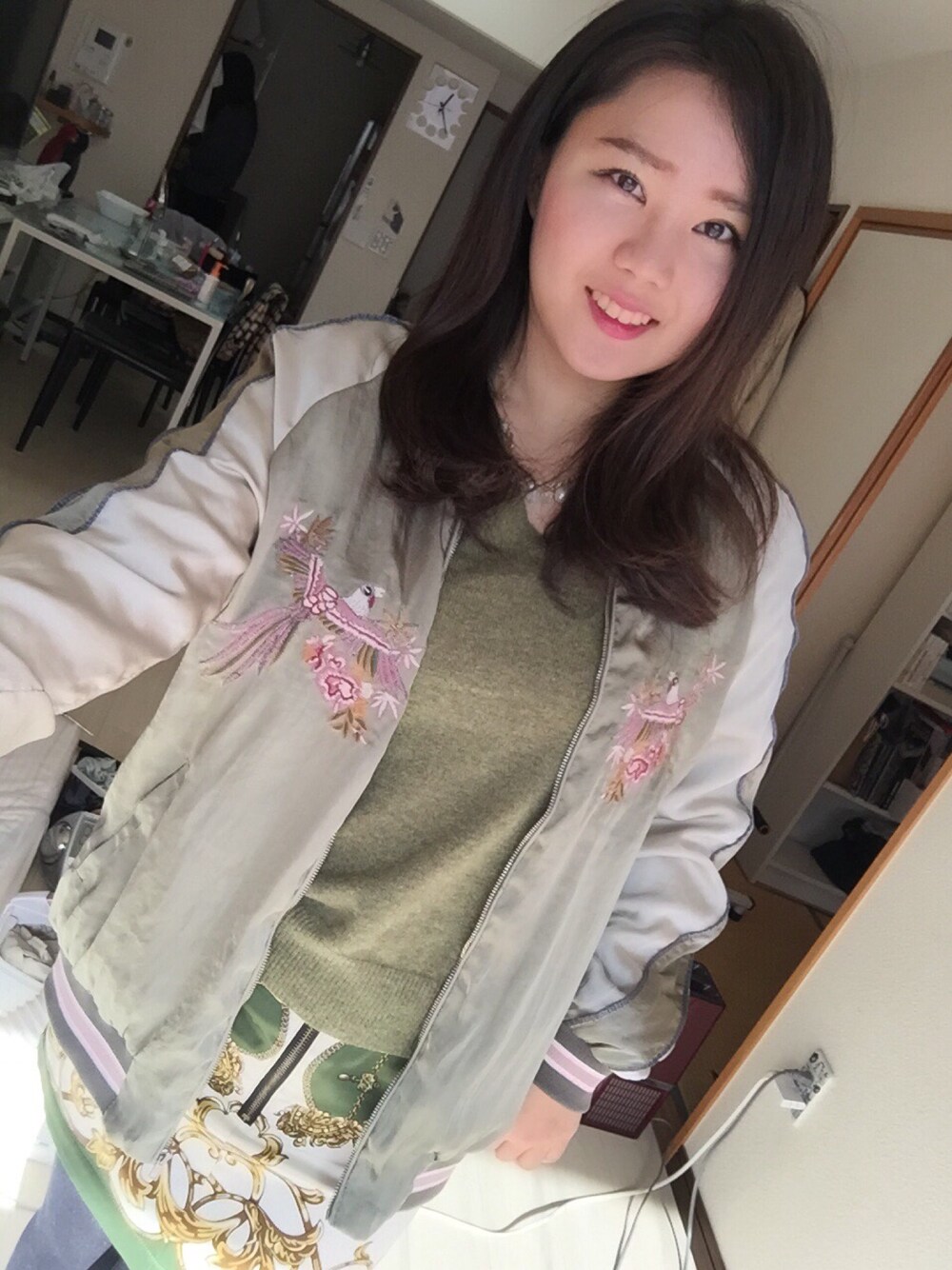 「シンプルコーデ、outfit、ZARA」｜「無印良品のアイテム（ニット/セーター、グリーン系）」を使った、まいさん（レディース・156cm）の秋コーディネートの1枚目の写真