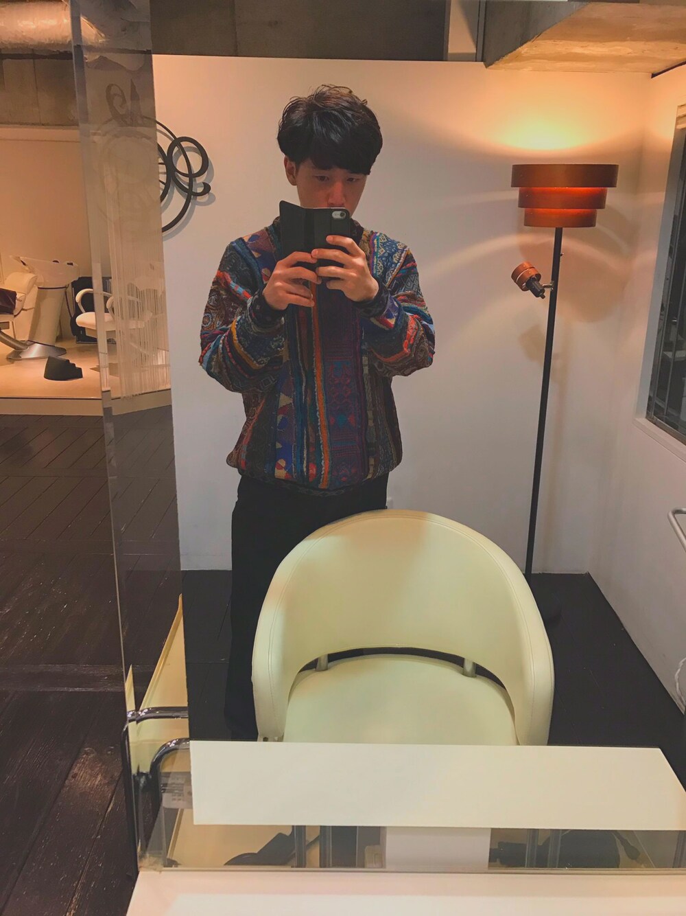 「古着」｜「COOGIのアイテム（ニット/セーター、その他）」を使った、Yoshihiro さん（メンズ・177cm）の秋コーディネートの1枚目の写真