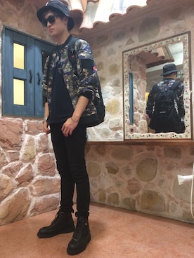 ララドゥさん（メンズ・180cm）の秋コーディネート