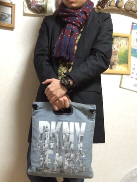 DKNY DONNA KARAN NEW YORKのクラッチバッグを使ったメンズ人気