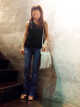 「アダムエロペ」｜misaさん（レディース・157cm）の夏コーディネート