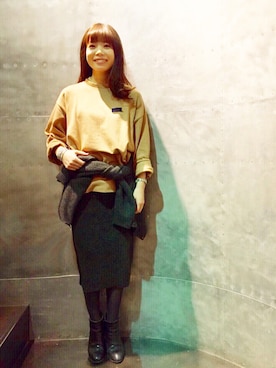 「Gren（グリン）のアイテム（アクセサリー）」を使った、misaさん（レディース・157cm）の秋コーディネート