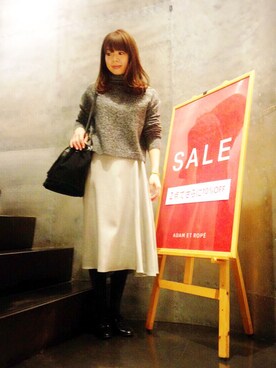 「アダムエロペ」｜misaさん（レディース・157cm）の冬コーディネート