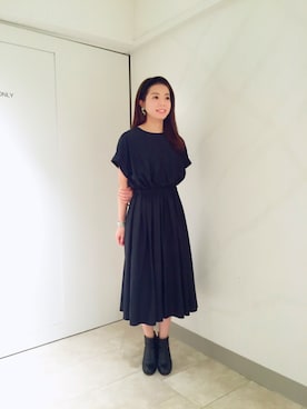 「アダムエロペ」｜「アイテム（ワンピース/ドレス）」を使った、misaさん（レディース・157cm）の夏コーディネート